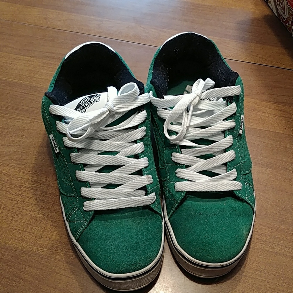 Green vans off the wall lite